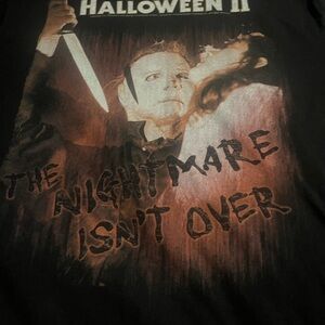 Halloween II Michael Myers and Laurie Strode T-shirt Size Medium Delta Pro Weigh